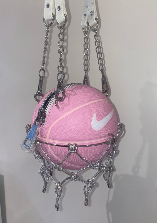 EXCLUSIVE PINK NIKE BASKETBALL W/ NET PURSE