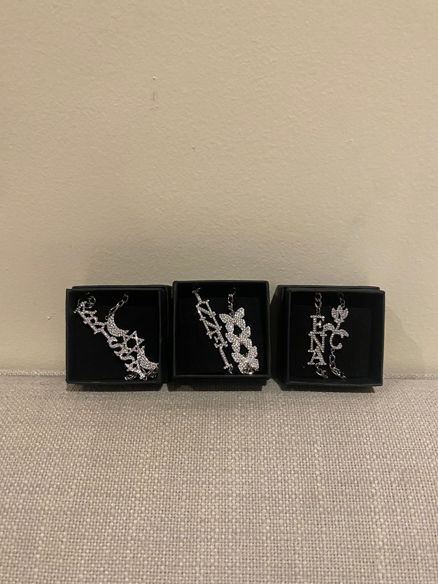 CUSTOM NAME PLATE BRA STRAPS