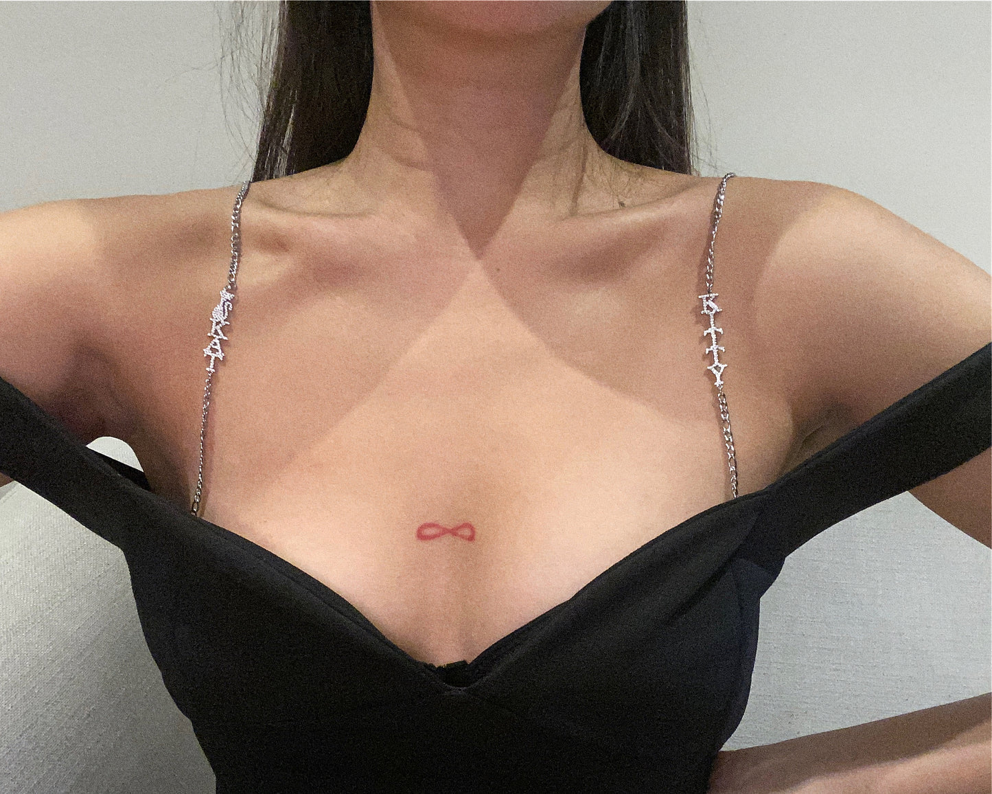 CUSTOM NAME PLATE BRA STRAPS