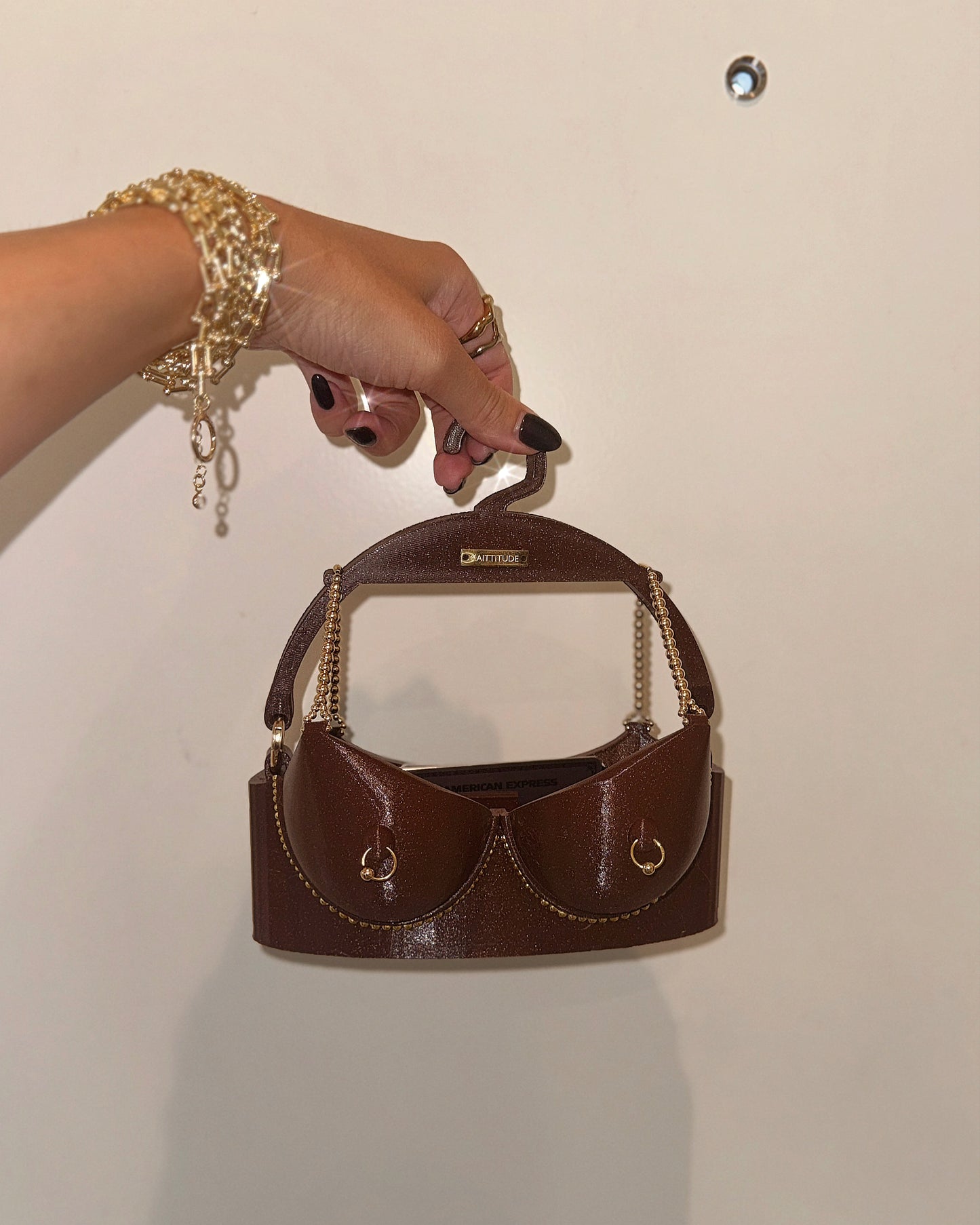 GISELLE — Brown Bra Purse