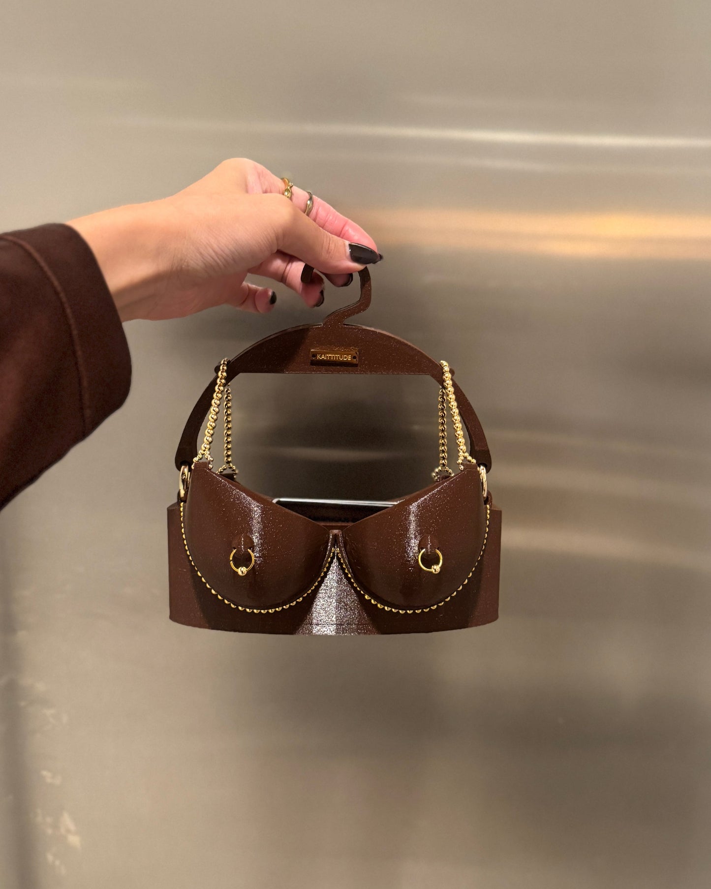 GISELLE — Brown Bra Purse